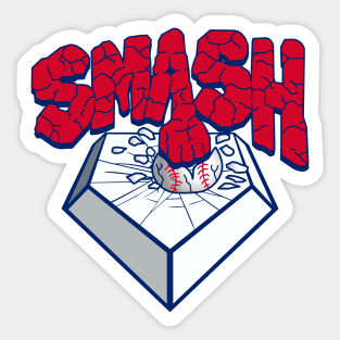 Smash Baseball Sticker